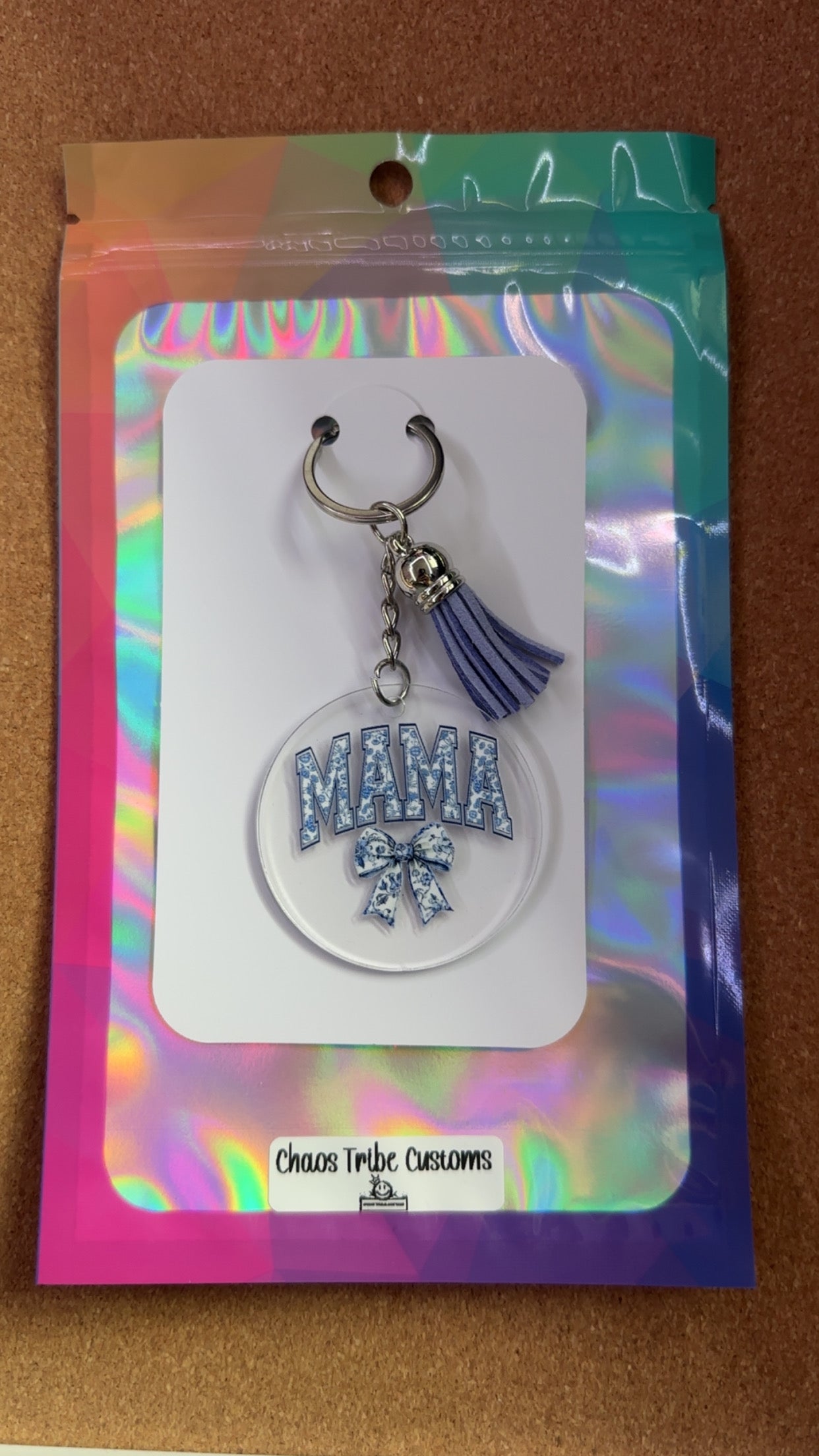 Mama Blue Bow