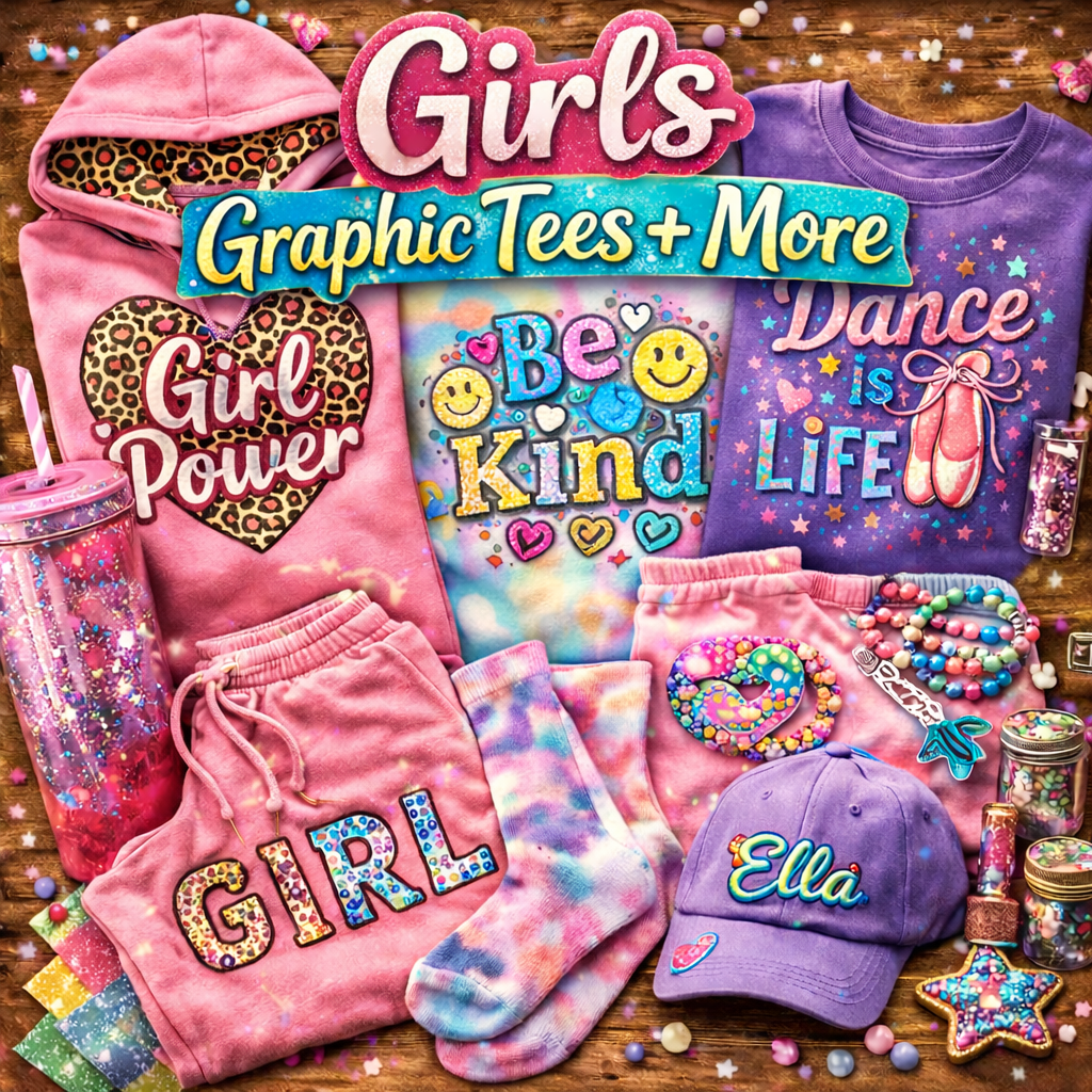 Girls Graphic Tee's & More