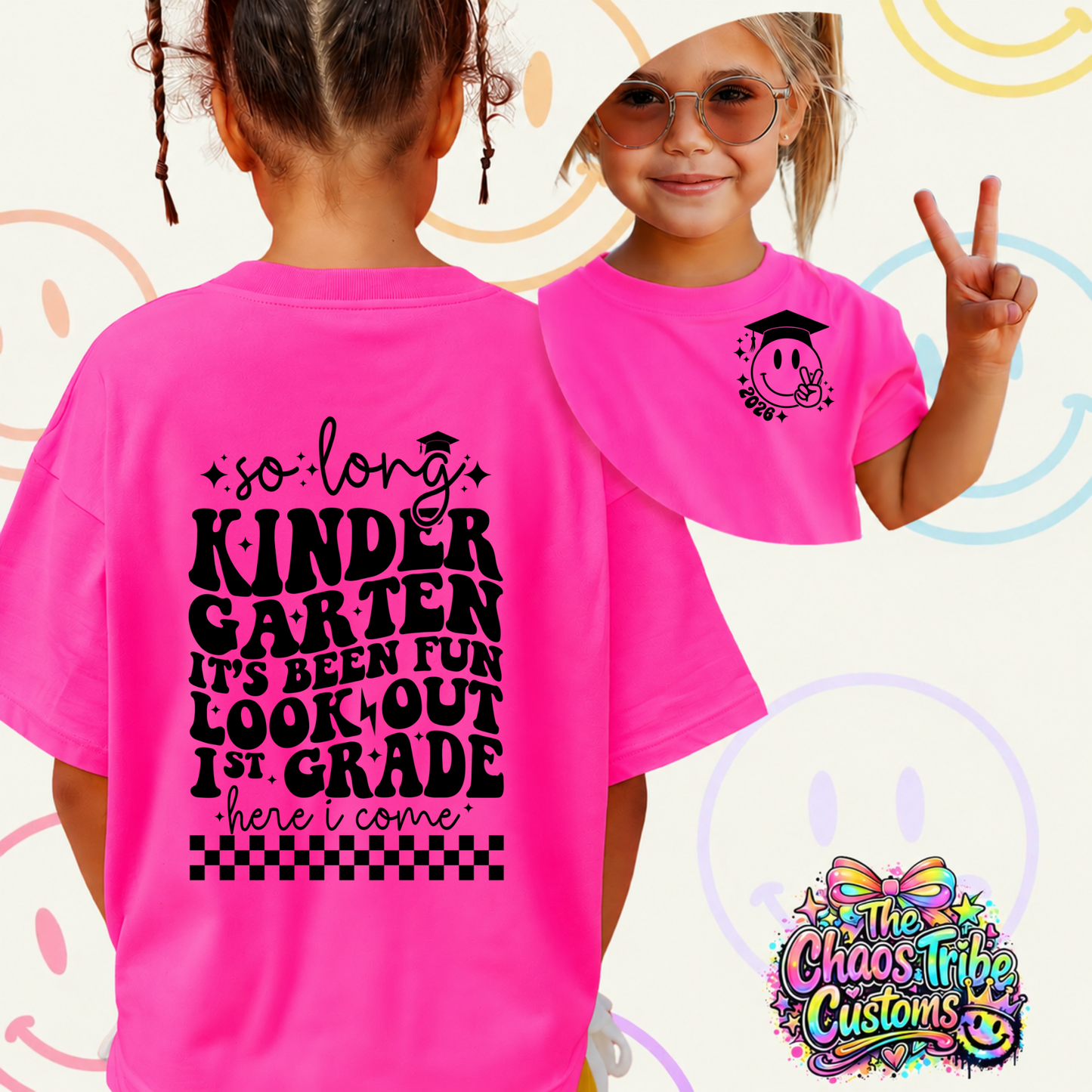 Peace Out Kindergarten Tee