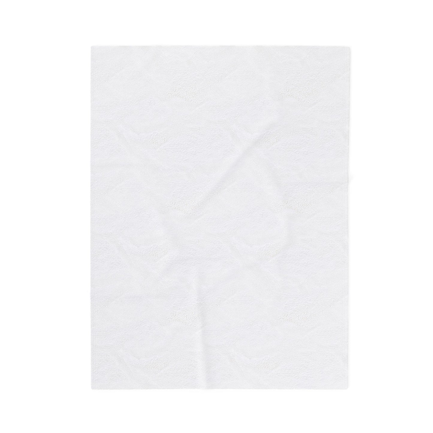 Velveteen Plush Blanket – 'The Chaos Tribe Customs' Floral Logo Throw