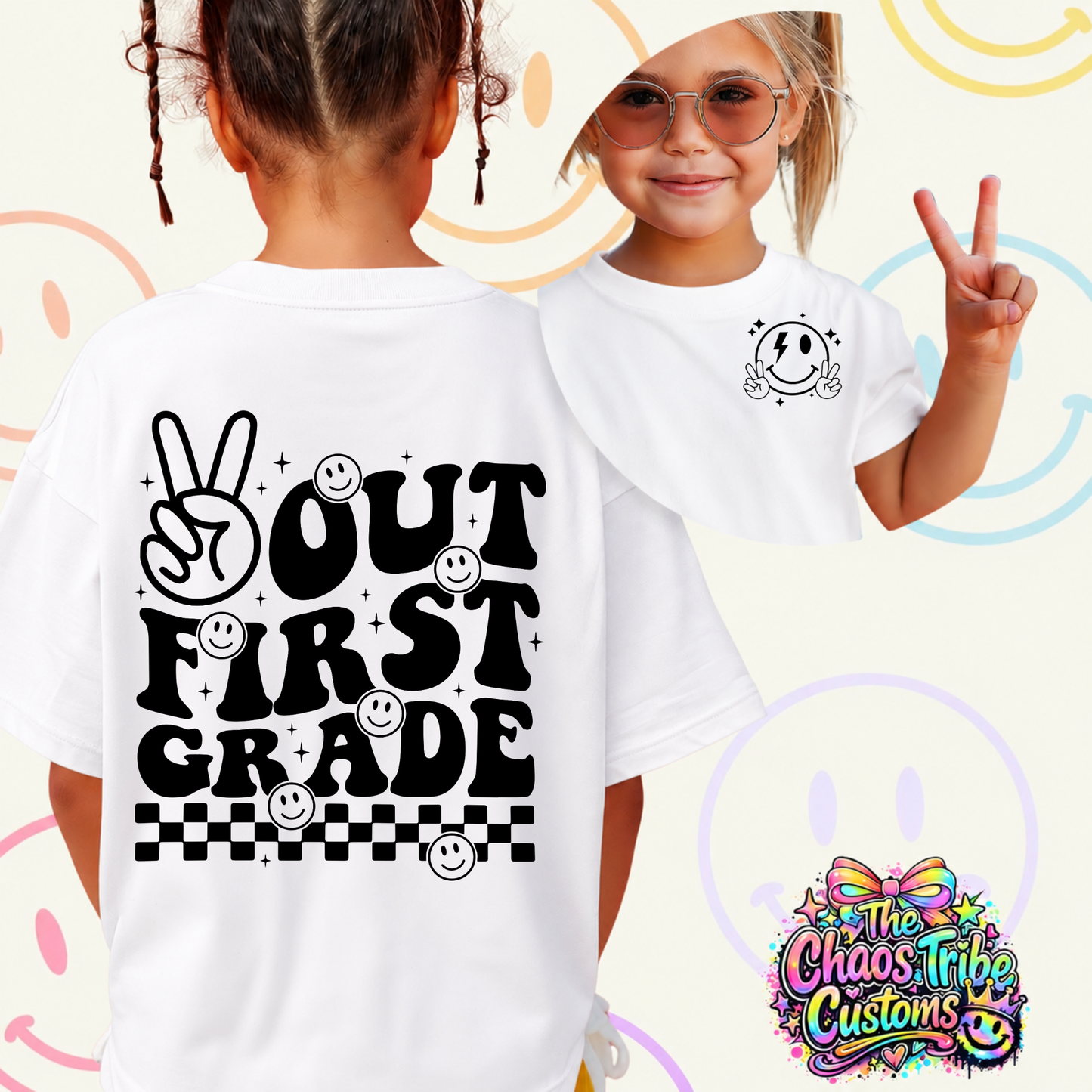 Peace Out School Graphic Tee