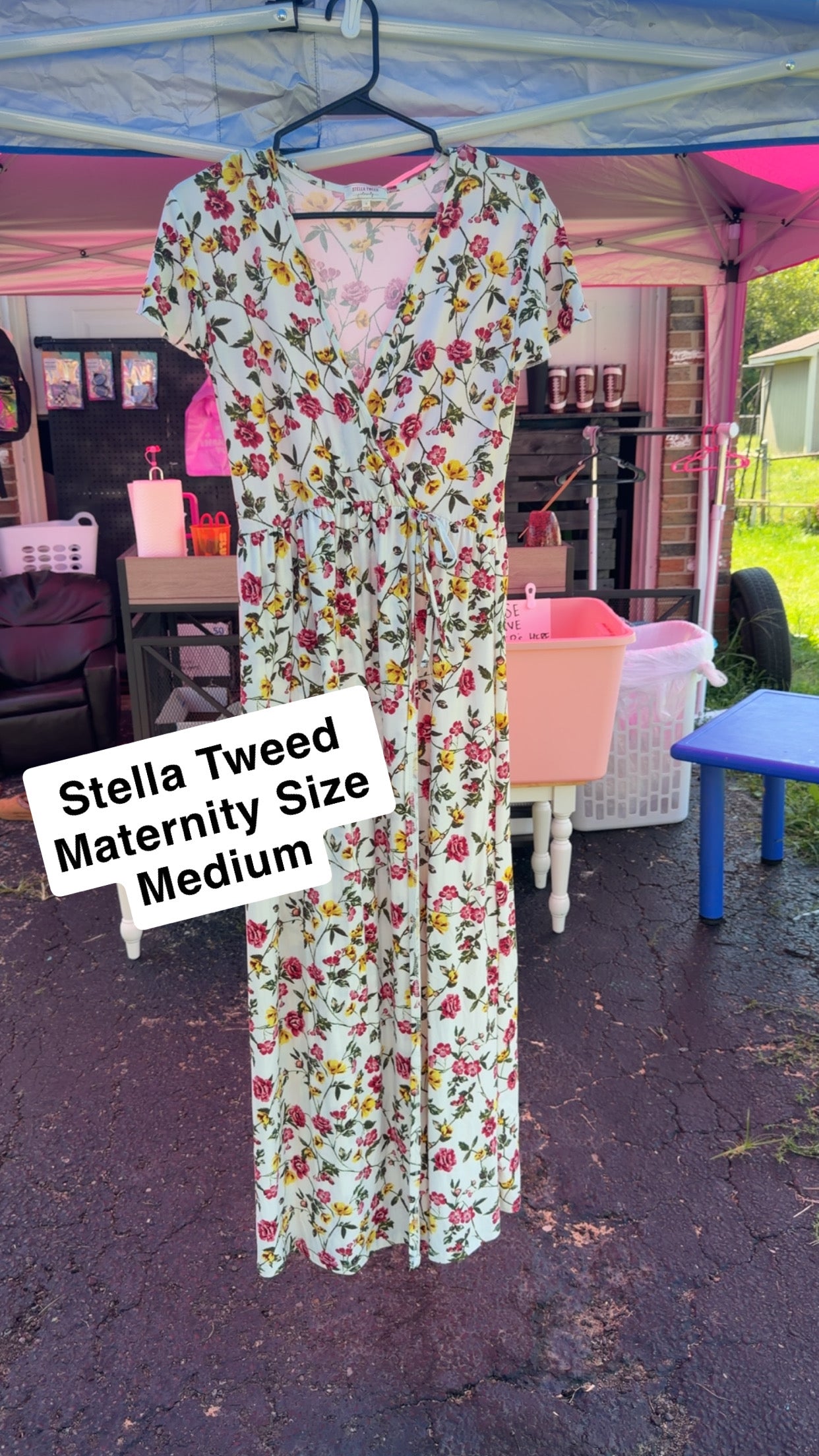 Stella Tweed Maternity Dress Size Medium