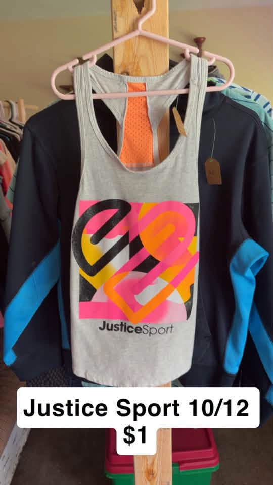 Girls 10/12 Justice Sport Tank