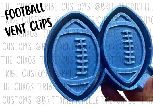 Football Vent Clips (2pc)