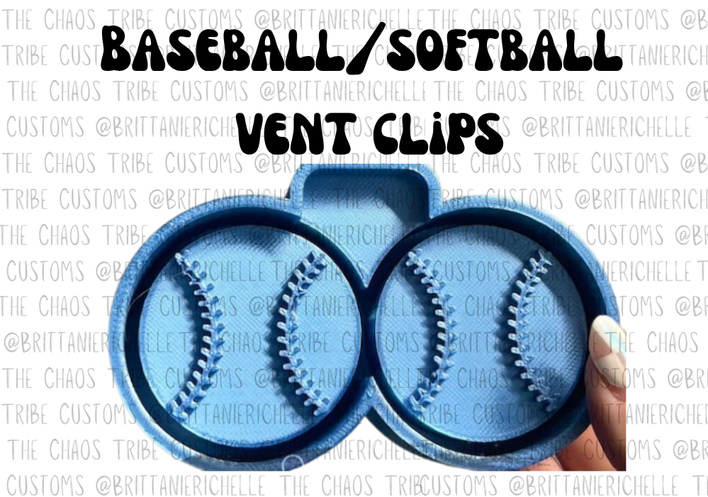 Baseball/Softball 2pc Vent Clips