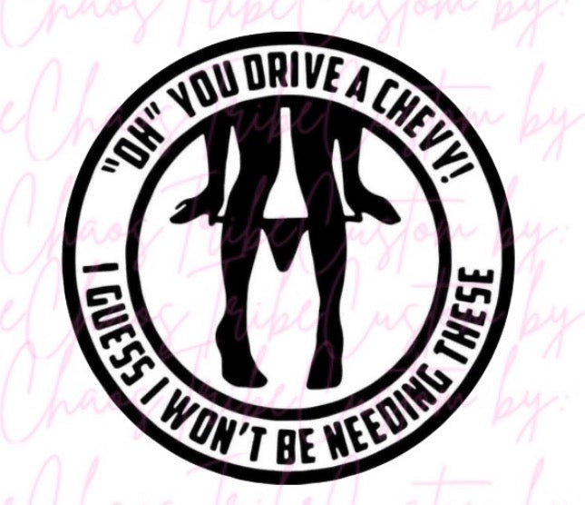 Chevy •Create A Freshie Add On •