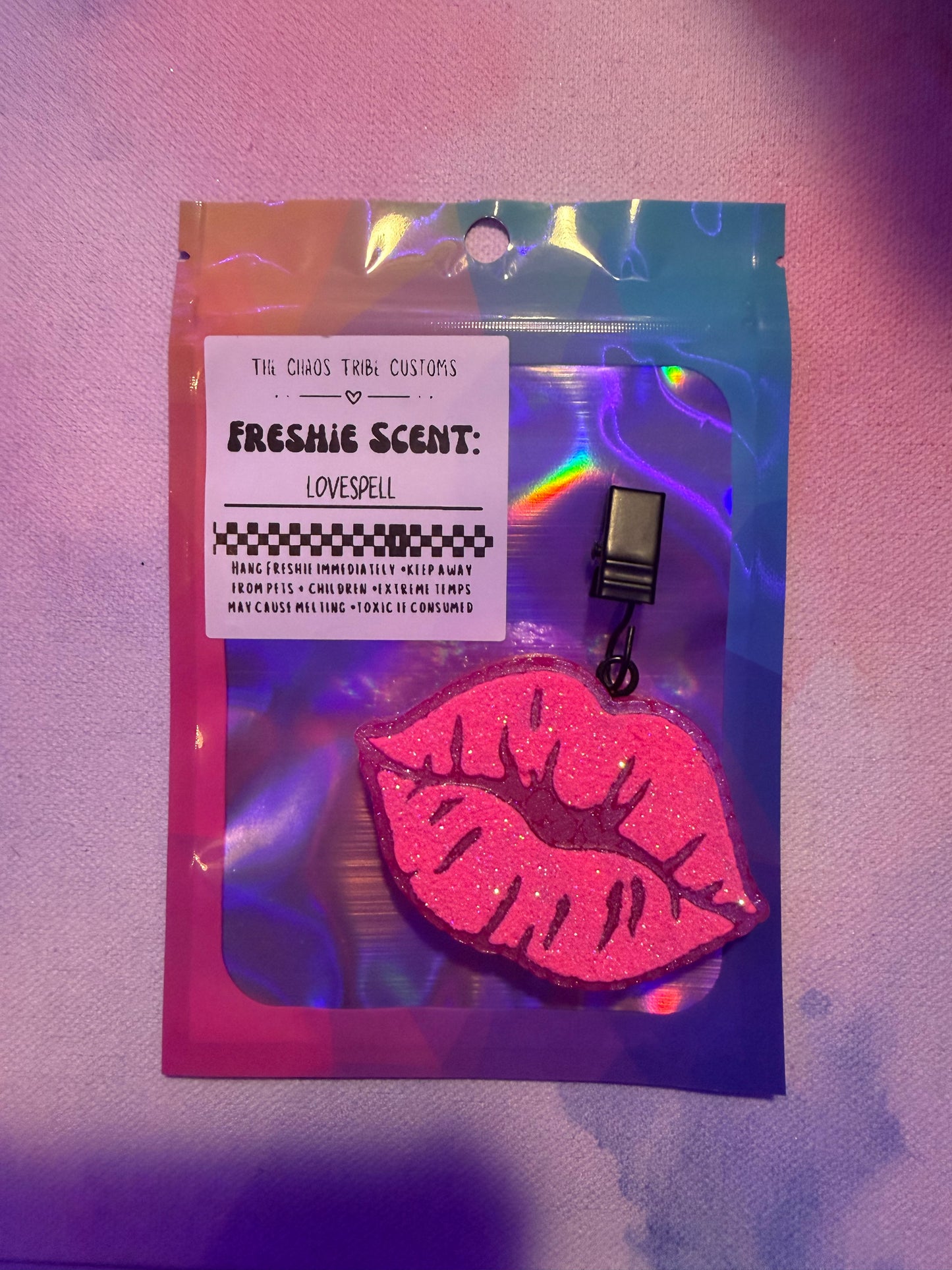 Kiss Freshie Car Clip Hanger 2pc Set