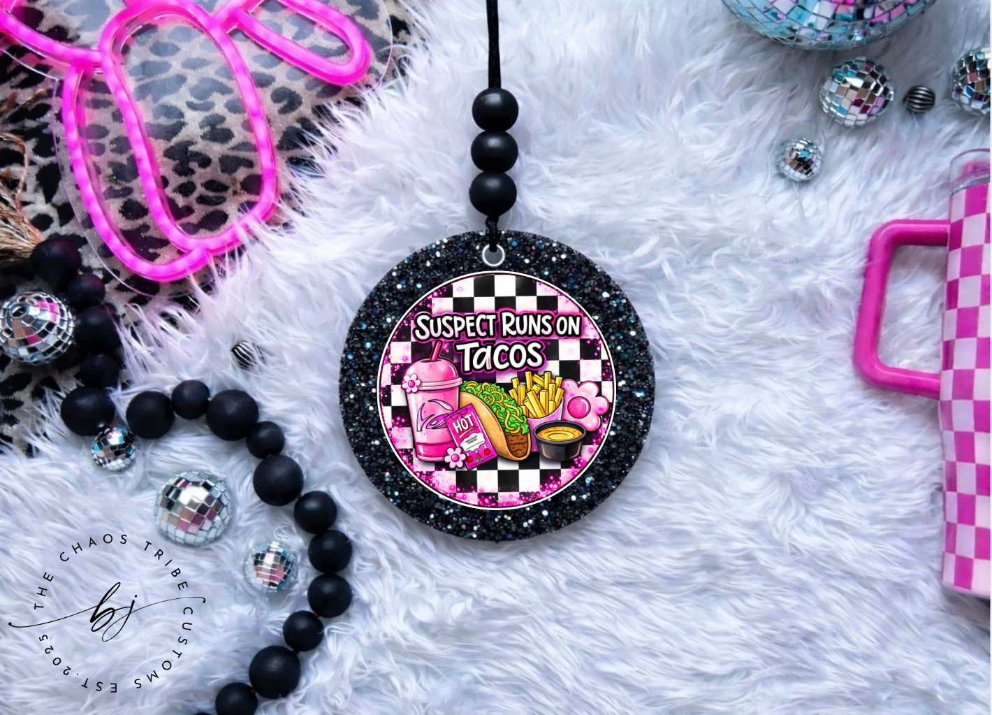 Suspect Runs on Tacos 🖤 4” Round