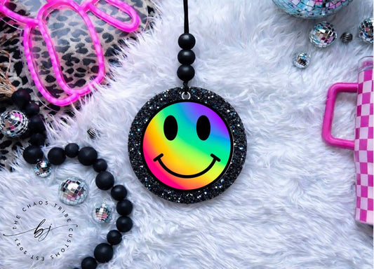 Rainbow Ombré Smiley 🖤 3pc Round Bundle