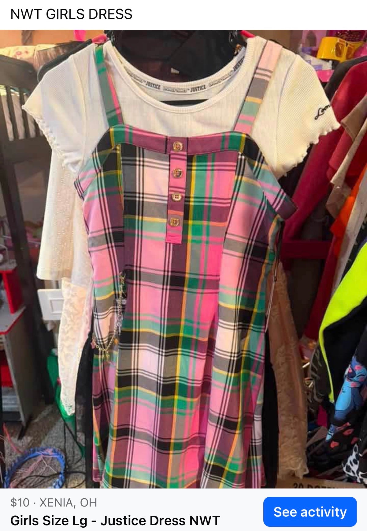 Justice Looney Toon 2pc Dress