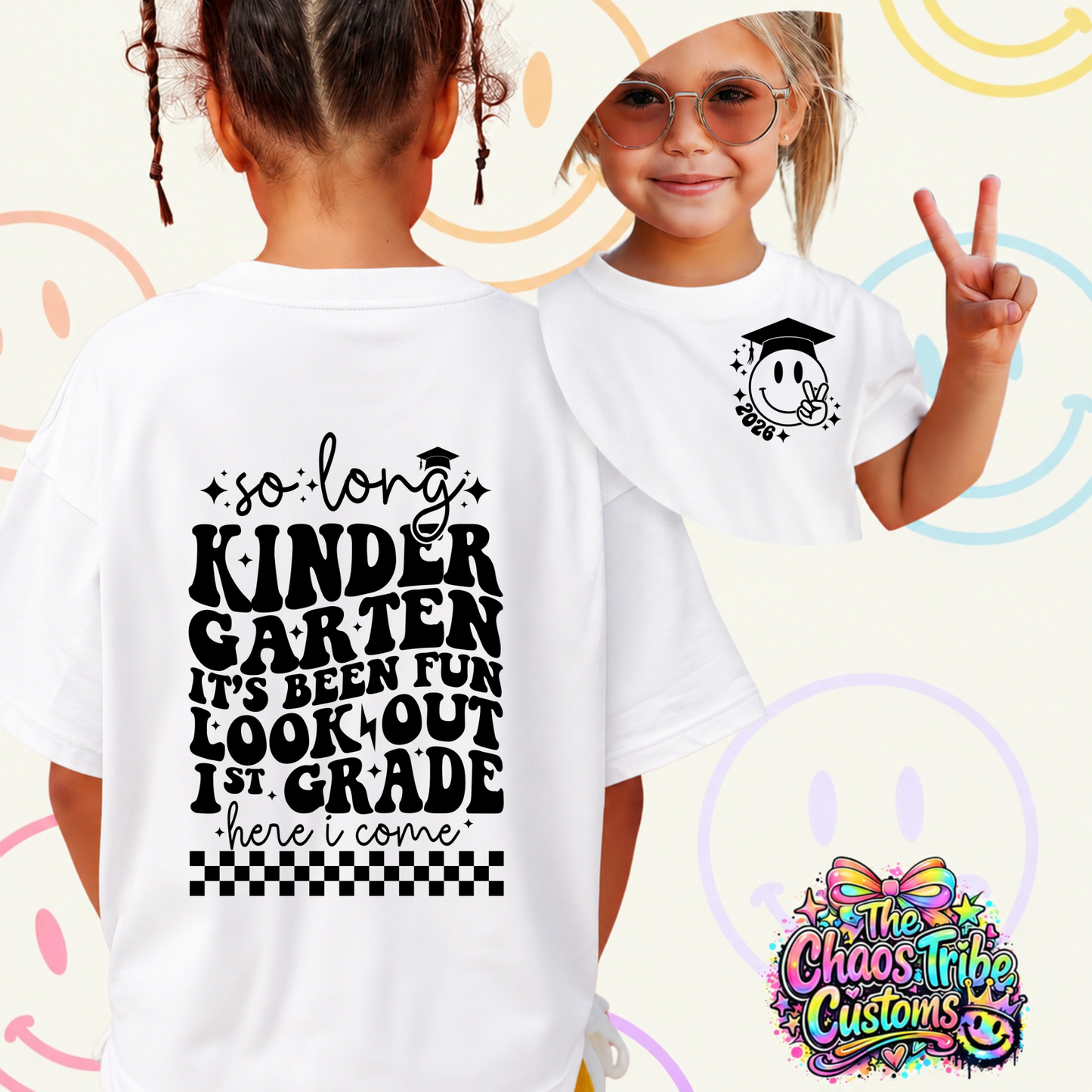 Peace Out Kindergarten Tee