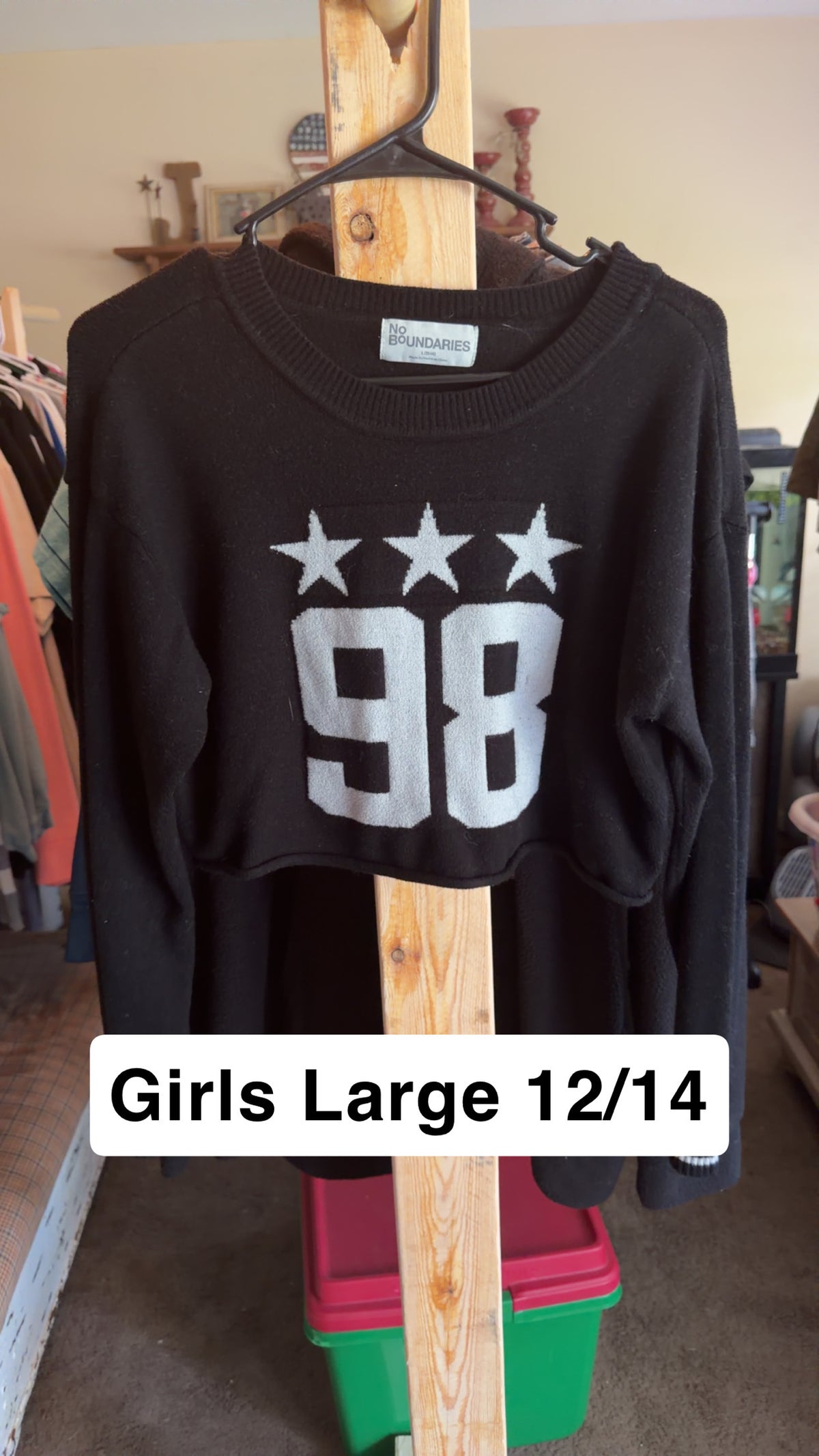 Girls 12/14 Crop Sweater