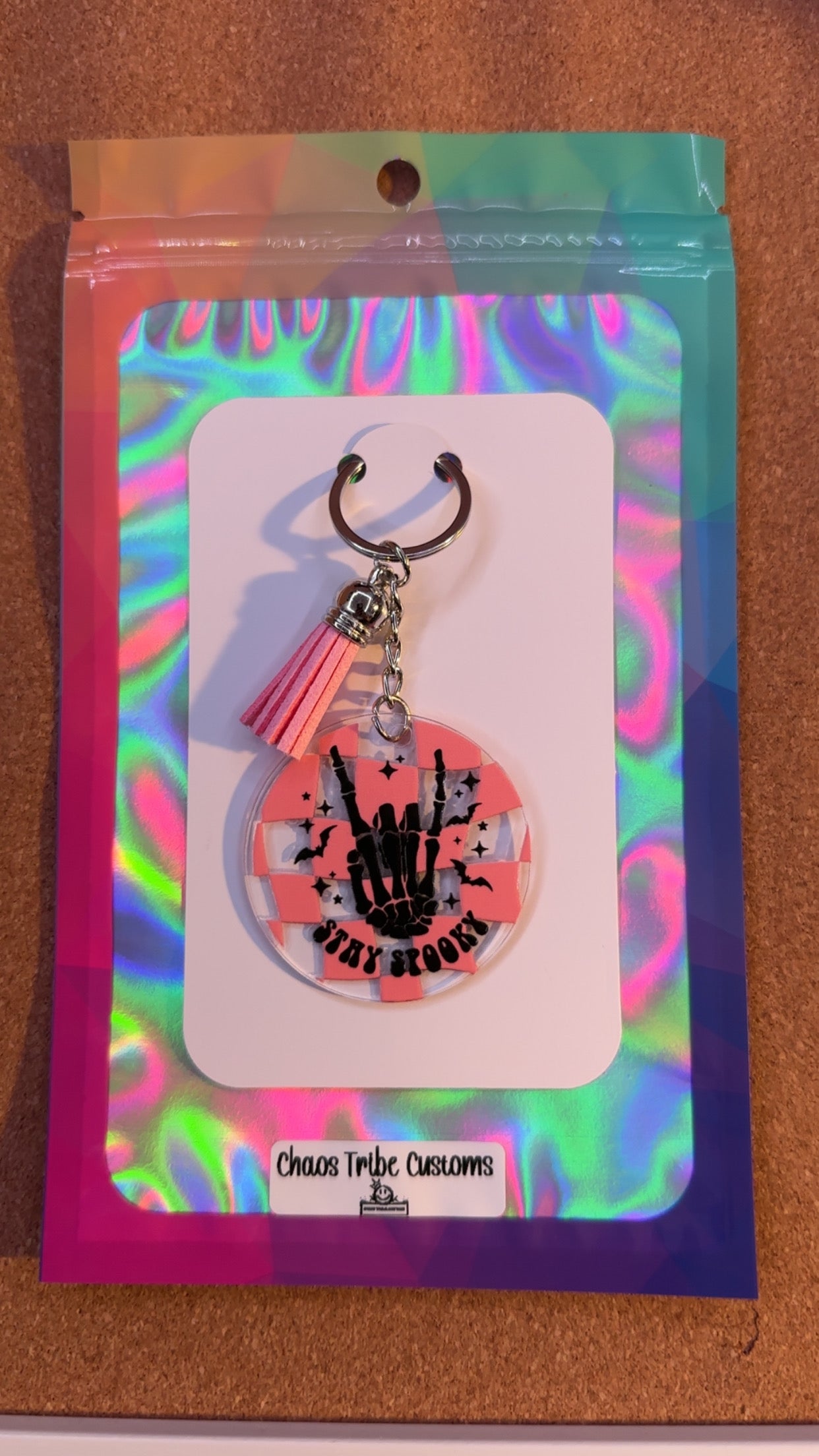 Stay Spooky Skellie Keychain