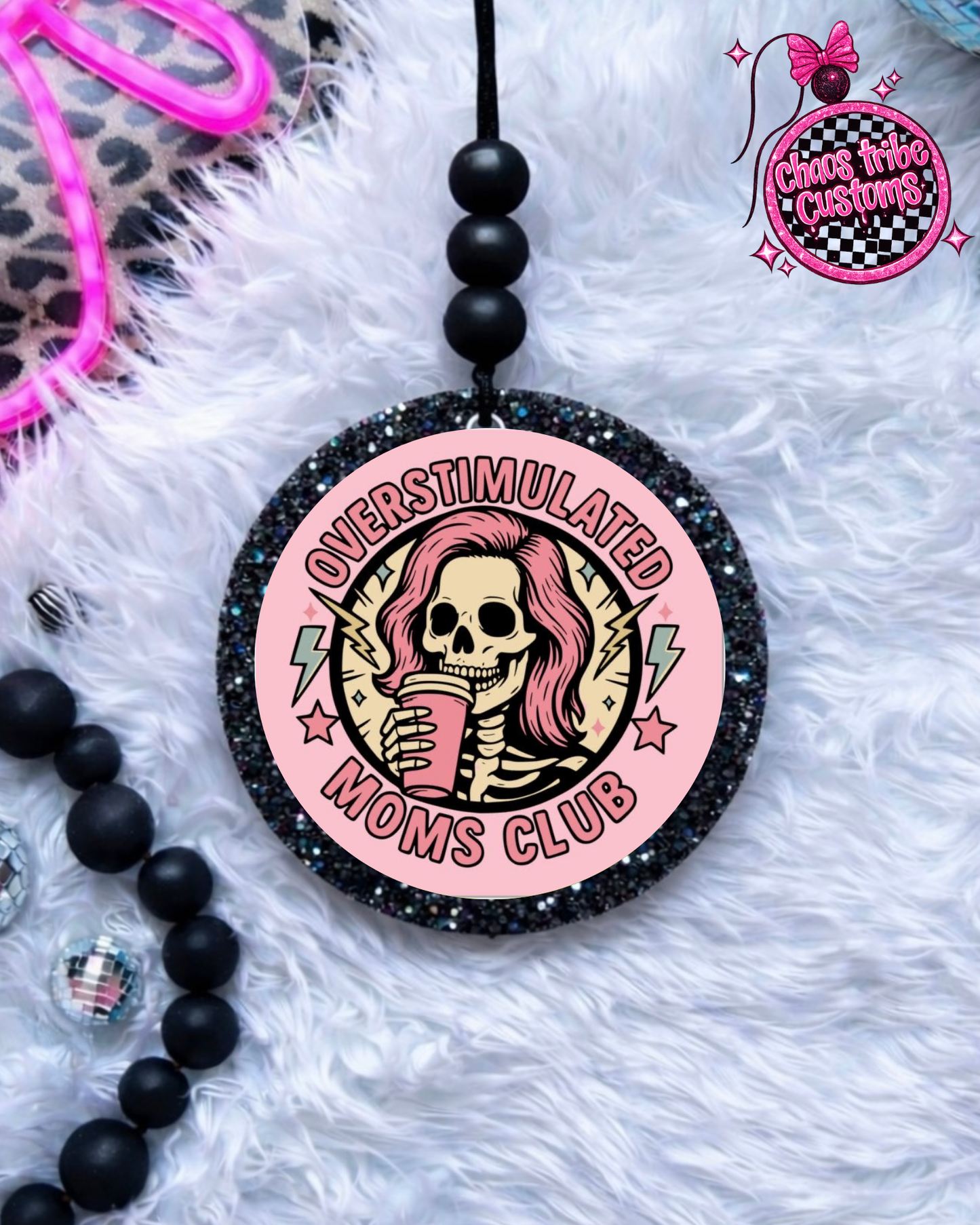Overstimulated Moms Clubs 🖤 3pc Round Bundle