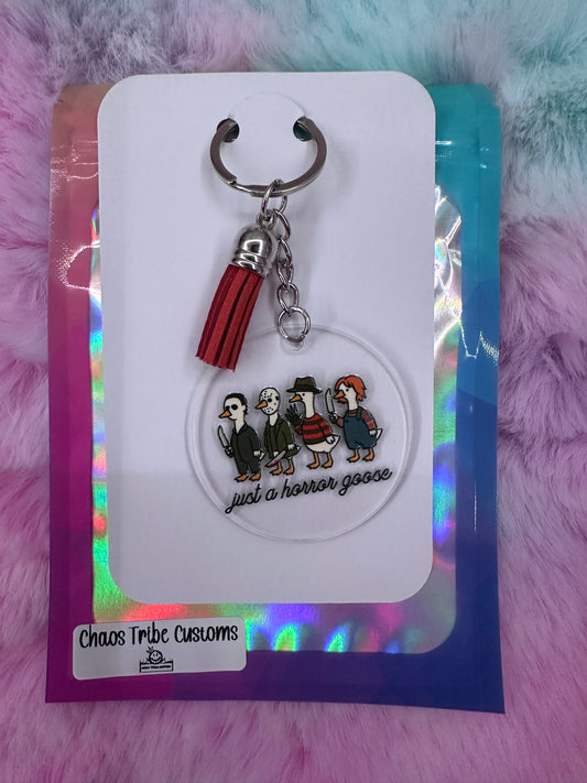 Horror Goose Keychain