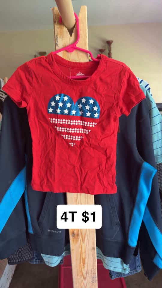 Girls 4T Americana Tee
