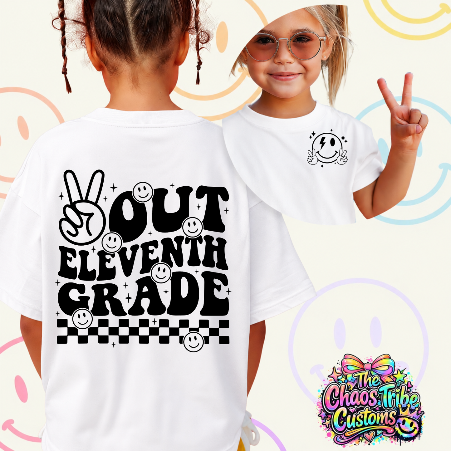 Peace Out School Graphic Tee