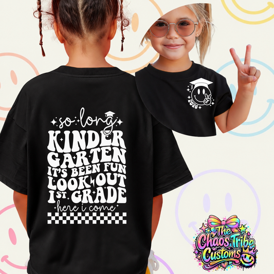 Peace Out Kindergarten Tee