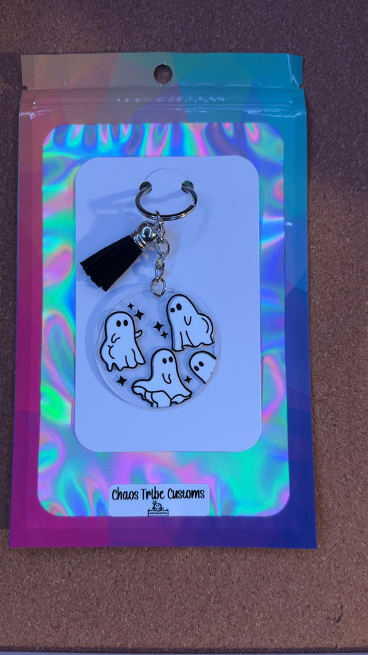Ghostie Freak in the Sheets Keychain
