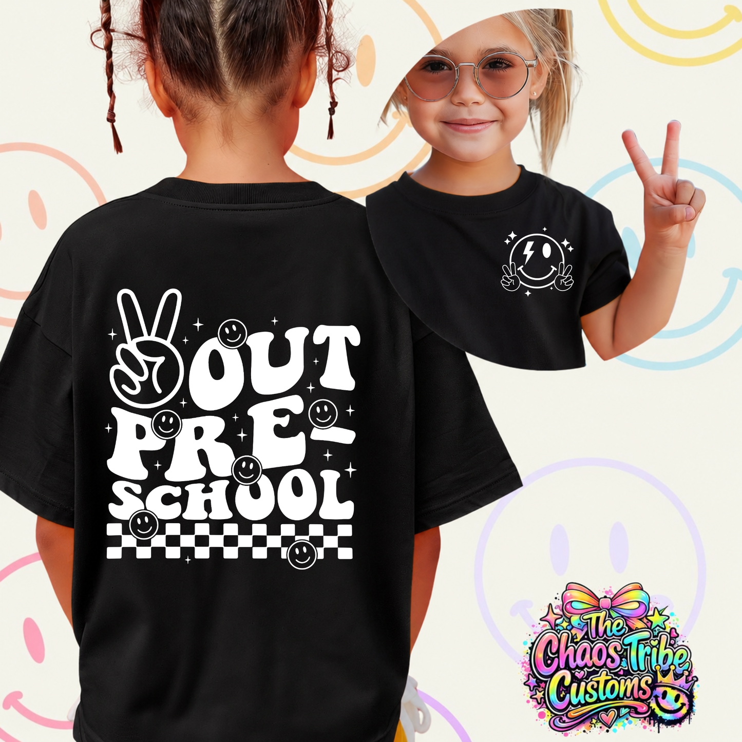 Peace Out School Graphic Tee