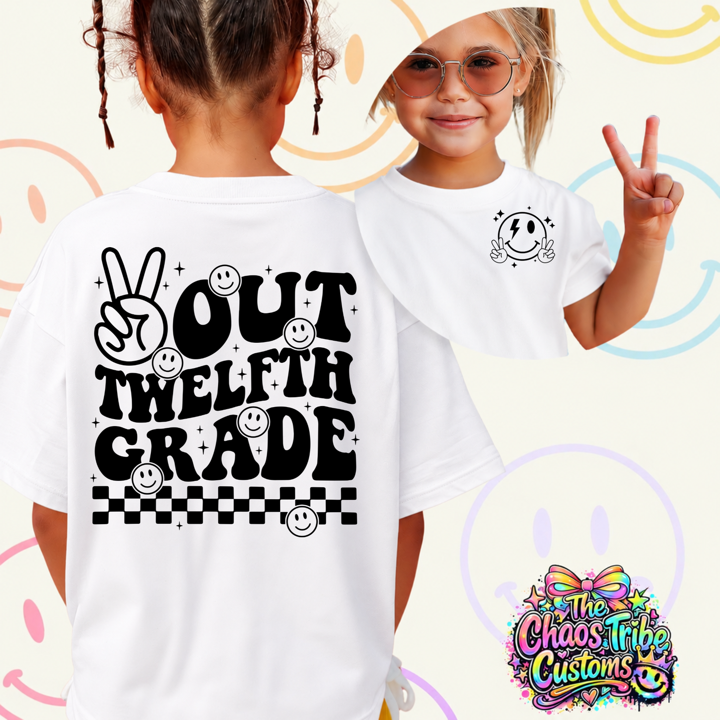 Peace Out School Graphic Tee