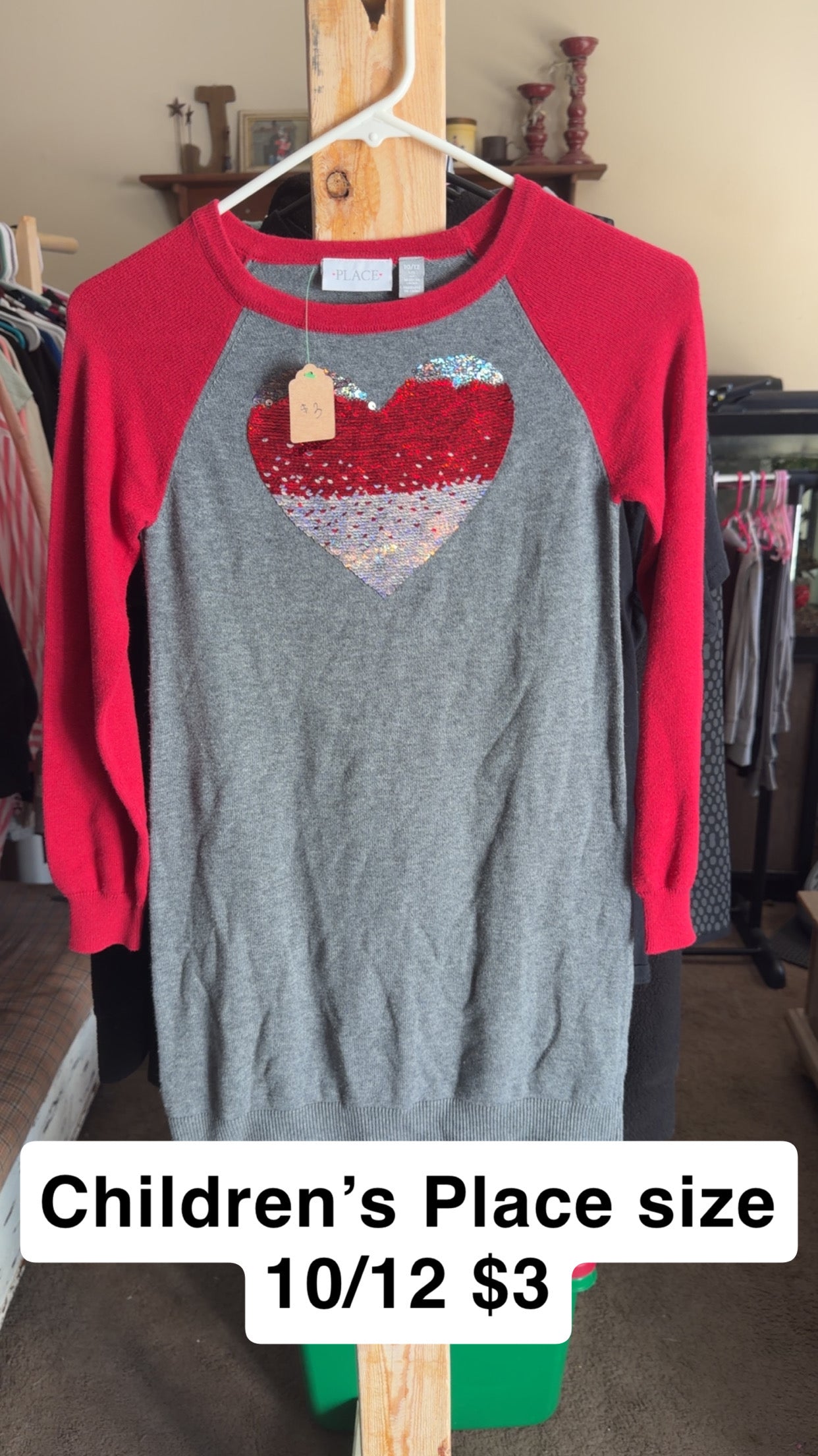 Children’s Place Heart Dress 10/12