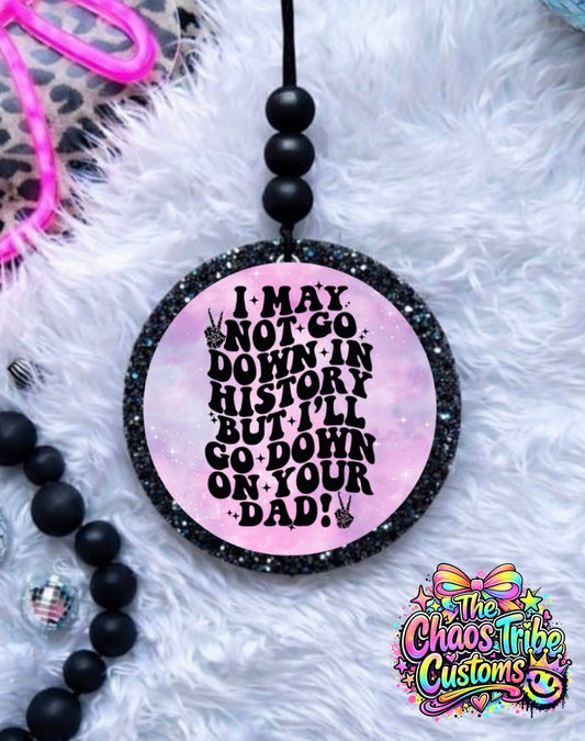 Down in History 🖤4" Round