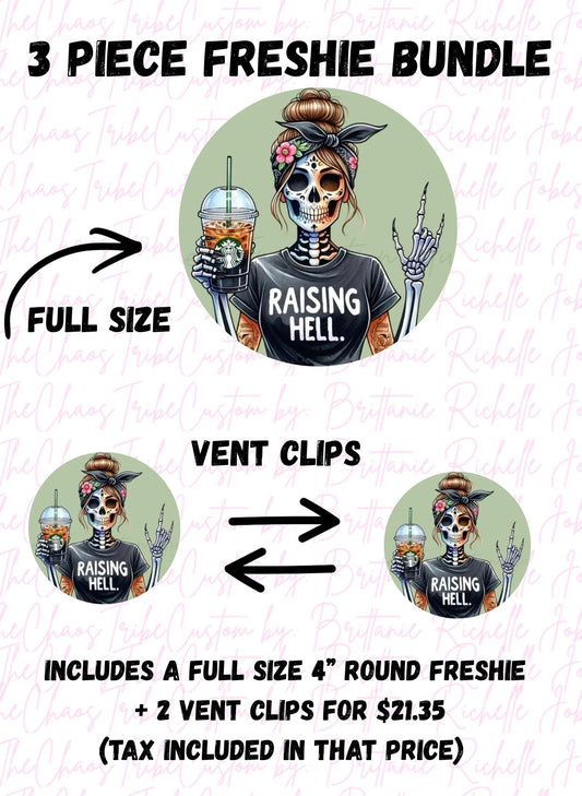 Raising Hell Skellie🖤 3pc Round Bundle