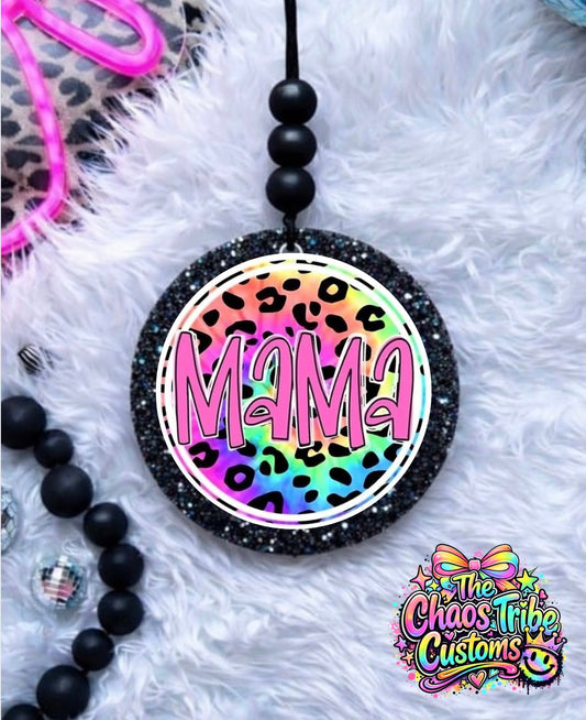 Neon Mama  🖤4" Round