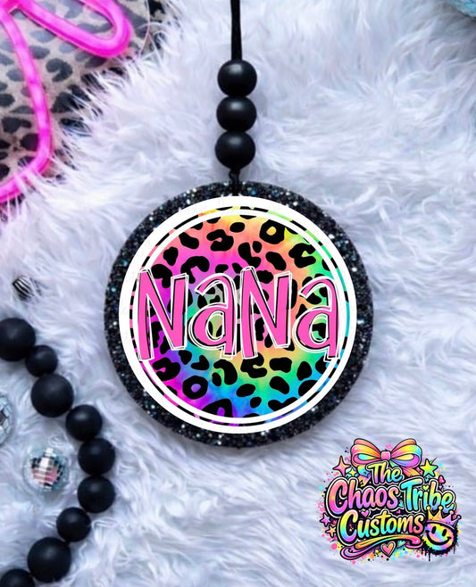 Neon Nana  🖤4" Round