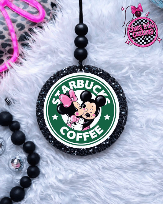 Mousey Coffee 🖤 4” Round