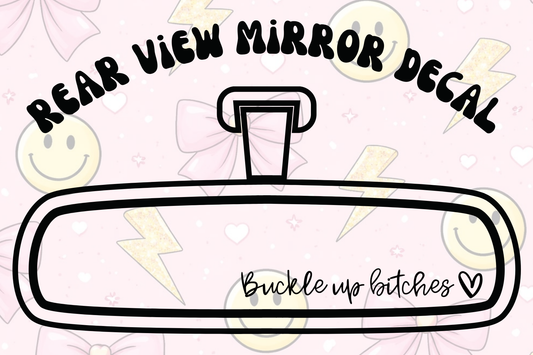 Buckle Up Bitches 🖤  Mirror Decal