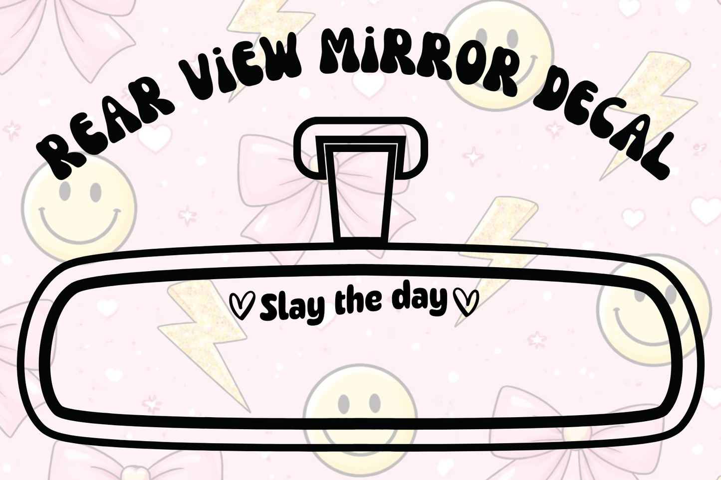 Slay the Day Mirror Decal
