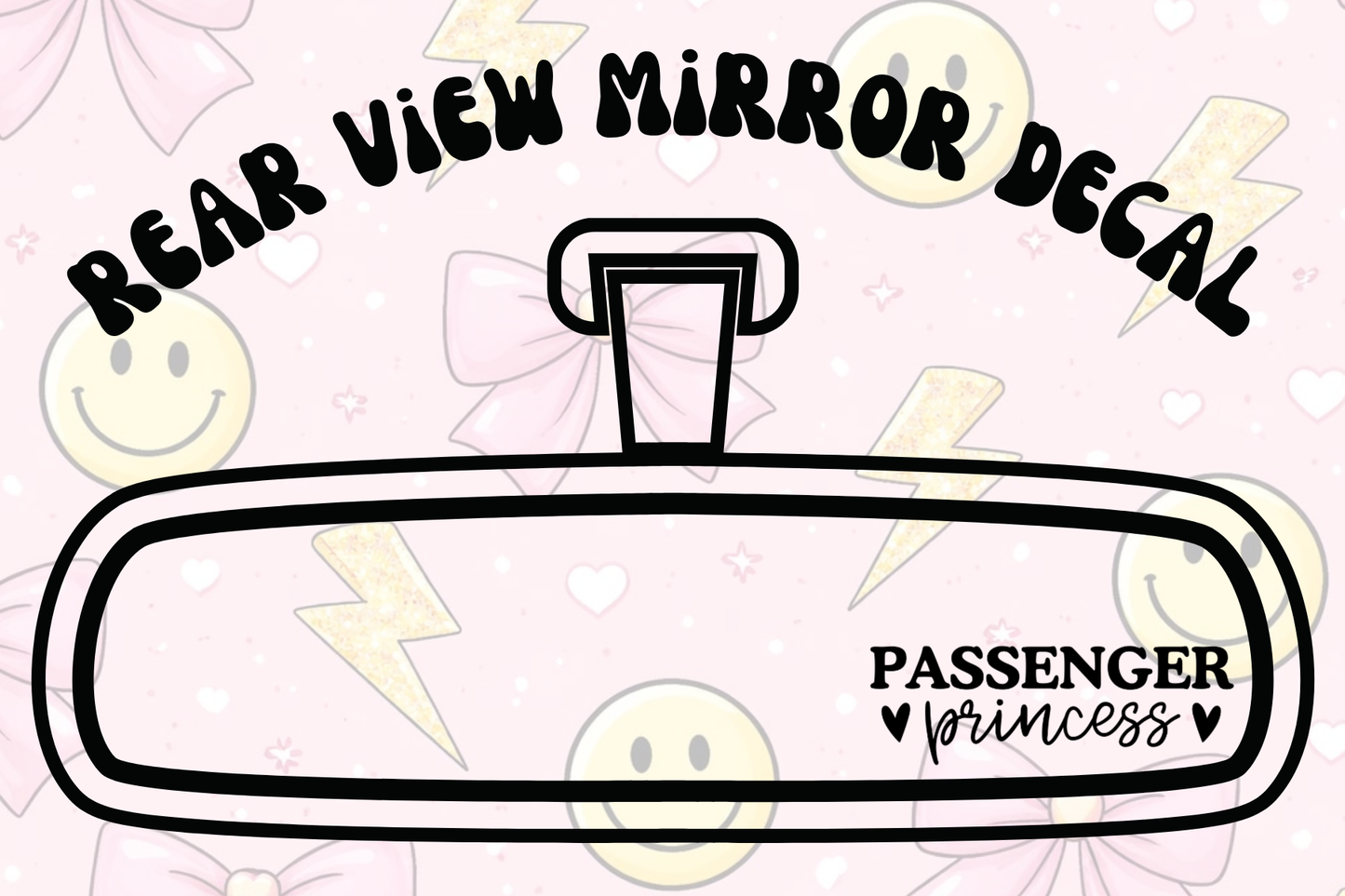Passenger Princess 🖤  Mirror Decal