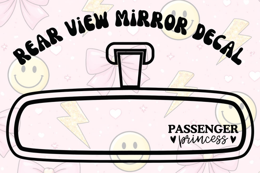 Passenger Princess 🖤  Mirror Decal