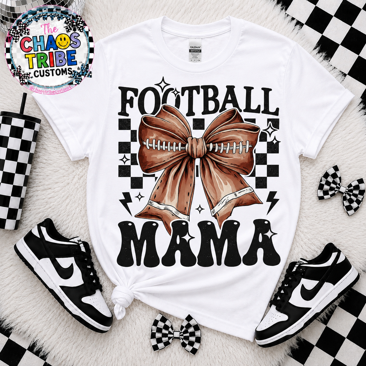 Football Bow Mama