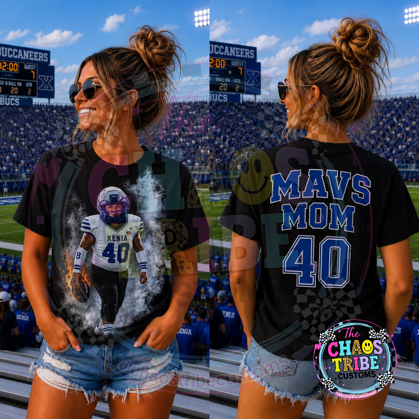 MAVS Fan Football Tee