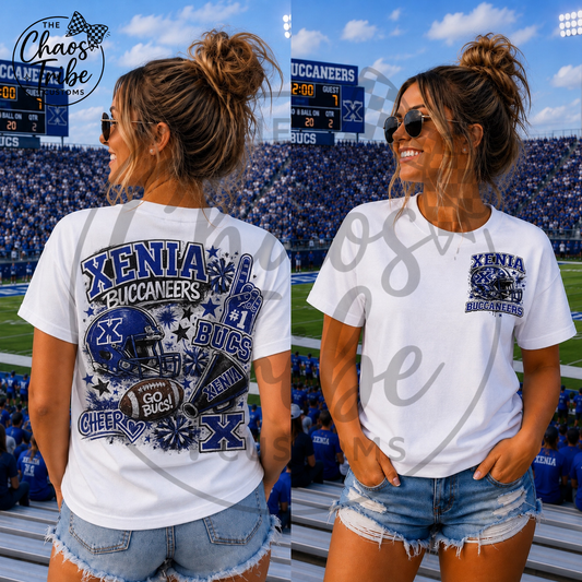 Xenia Bucs Distressed