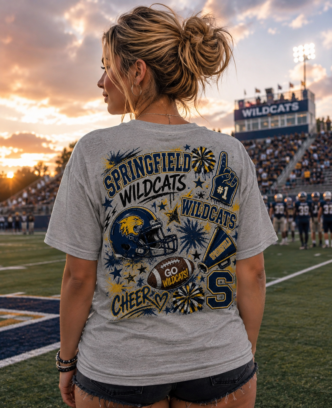 Springfield Wildcats graffiti Tee